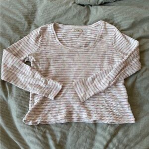Madewell Striped Long Sleeve Top
